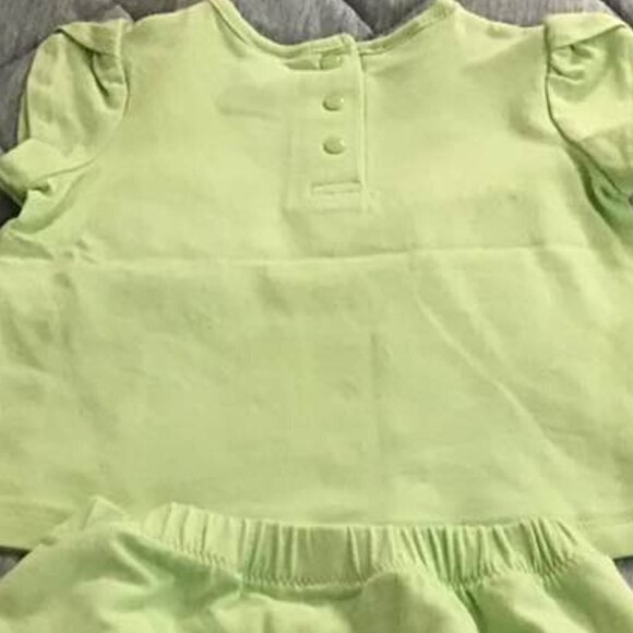 First Impressions 2 pc Lime Green Short Set Size 6-9 Months and 12 Month… - Picture 4 of 5